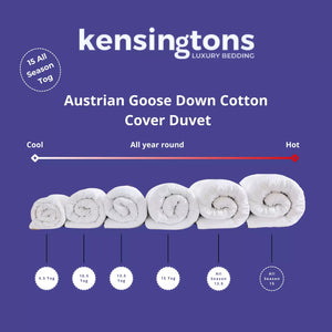 Austrian Goose Down Duvets - 15 All Season Tog