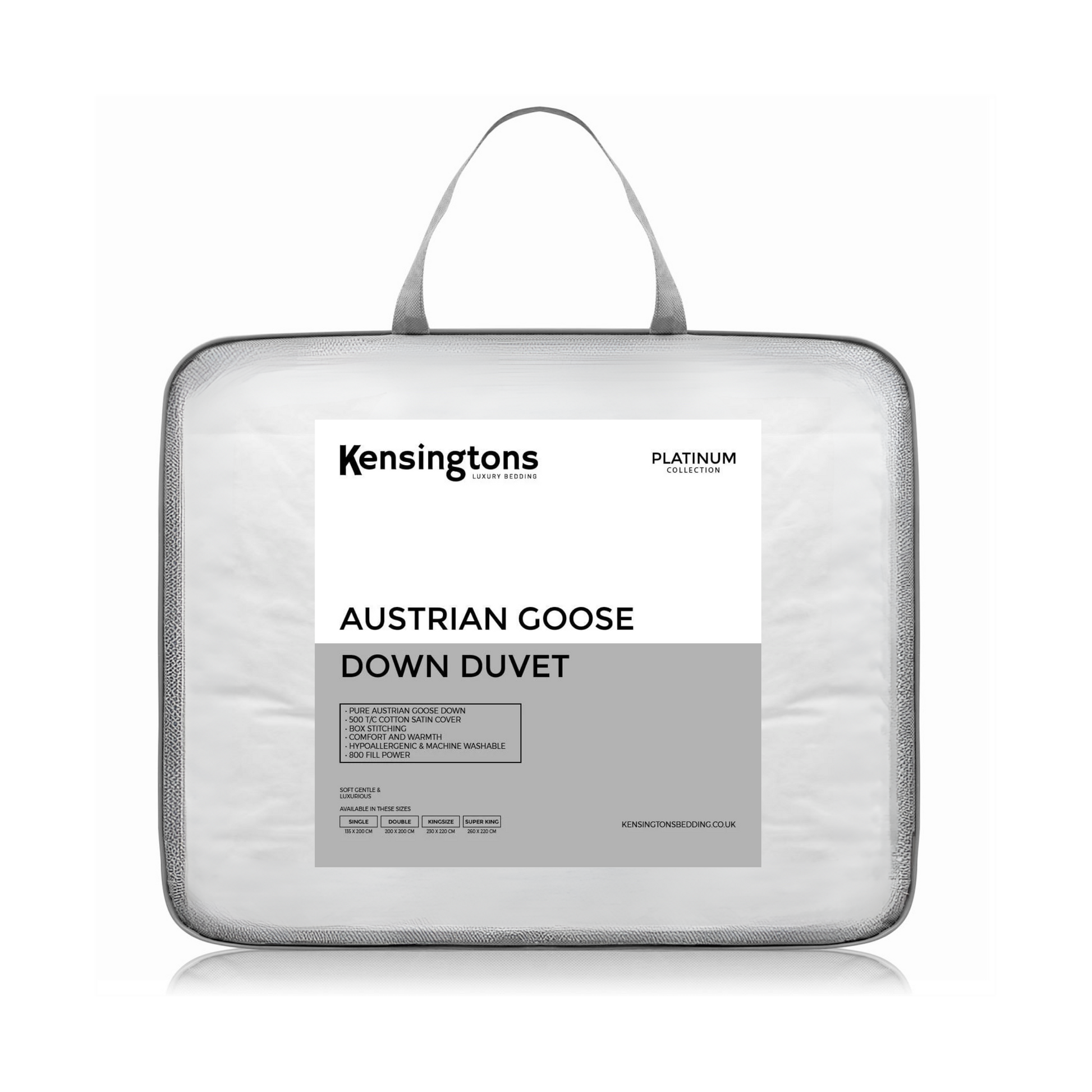 Austrian Goose Down Duvets - 4.5 Tog