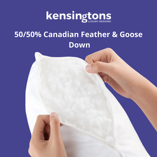 Canadian Feather & Goose Down Hotel Quality Pillow