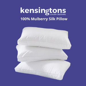 400 T/C Egyptian Cotton Cover 100% Pure Silk Mulberry Filled Pillows 1300G